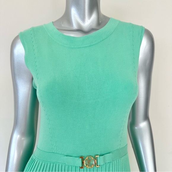 Versace Collection dress mint color size 46IT or 10 US Retail 1500$ - Picture 3 of 12
